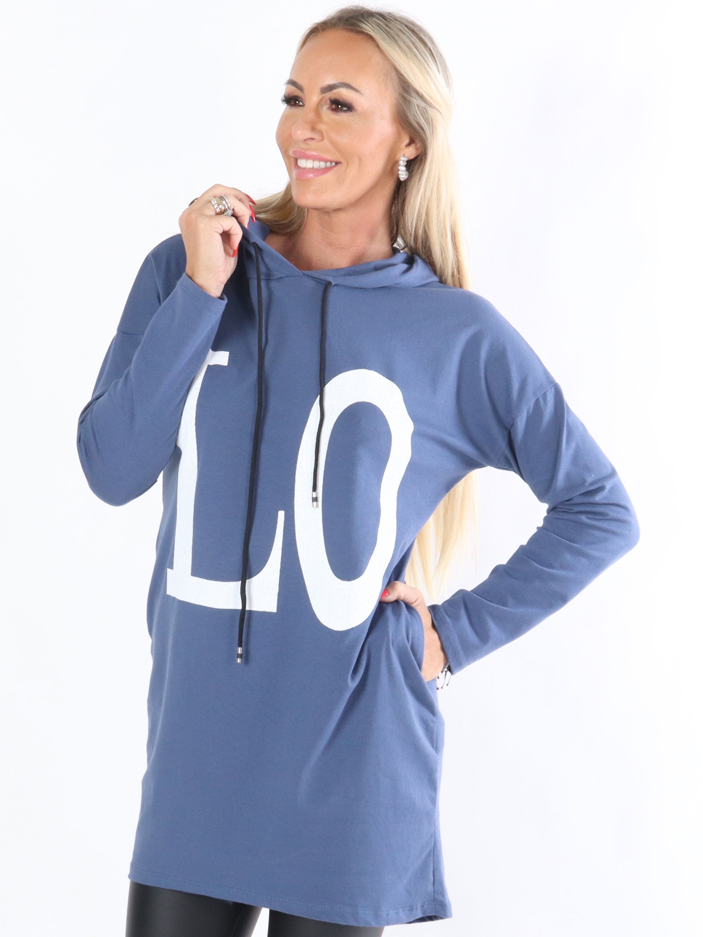 Sisse - Jerseykjole med hætte